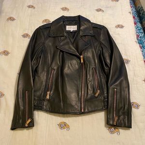 BCBGENERATION Authentic Leather Moto Jacket New without Tags Size Large